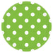Kiwi Green Dots 7-Inch Round Paper Plates, 8 Count
