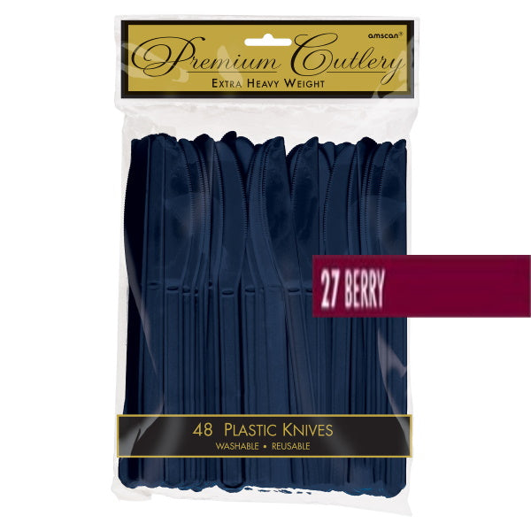 Berry Heavyweight Plastic Knives, 48 Pack