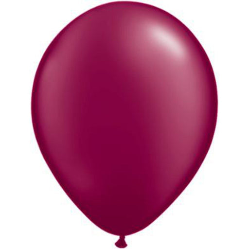 Qualatex 11" Pearl Burgundy Latex Balloons (100/Pk)