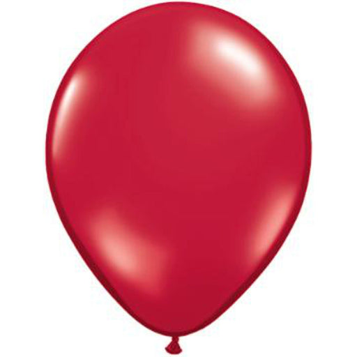 Qualatex 16" Ruby Red Latex Balloons (50/Pk)