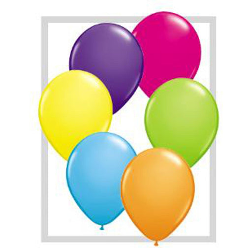 11" Qualatex Tropical Assortment Latex Balloons (100/Pk)