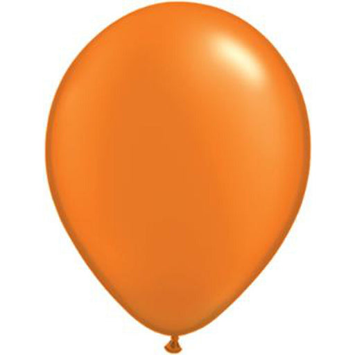 Qualatex 11" Pearl Mandarin Orange Latex Balloons (100/Pk)