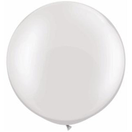 Qualatex 30" Latex Pearl White Balloons (2/Bag)