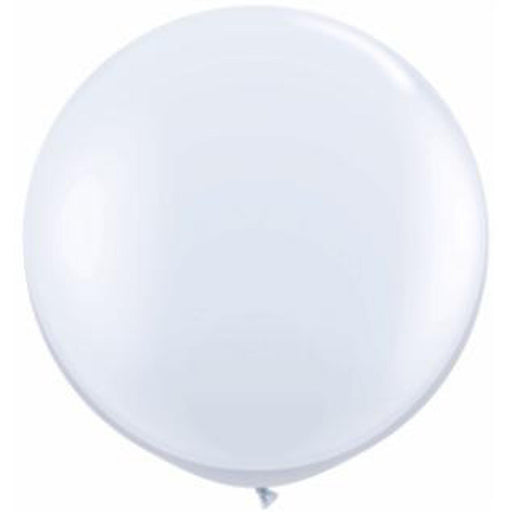 Qualatex 36" Latex White Balloons - Pack Of 2