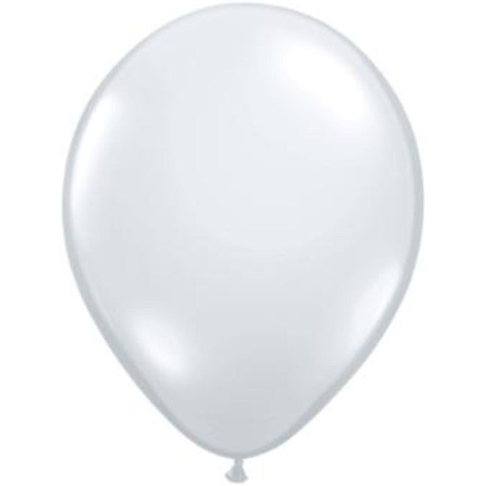 Qualatex 5" Diamond Clear Latex Balloons (100/Pk)