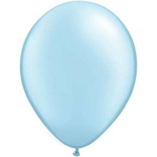 Qualatex 5" Pearl Light Blue Balloons - 100/Bag