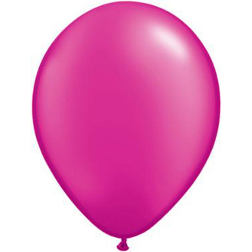 Qualatex 5" Pearl Magenta Latex Balloons (100/Pk)