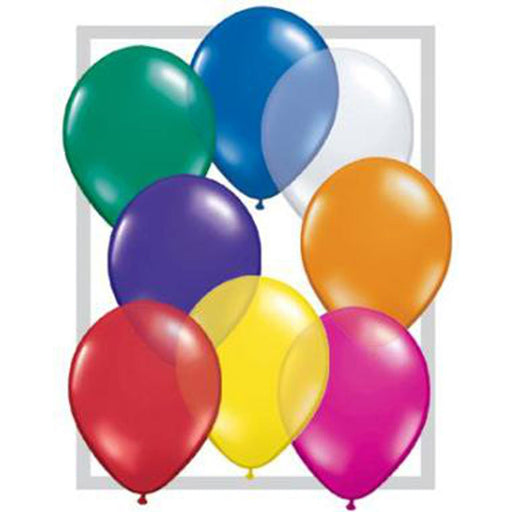 Qualatex 9" Jewel Assorted Latex Balloon (100/Pk)