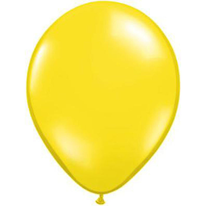 Qualatex 9" Citrine Yellow Latex Balloon (100/Pk)