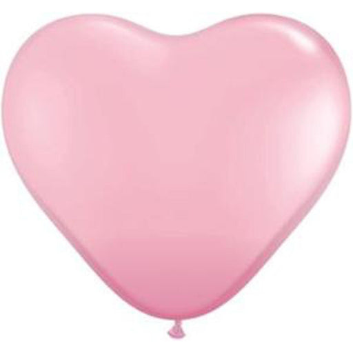 Qualatex Heart Pink Balloons (11", 100/Bg)