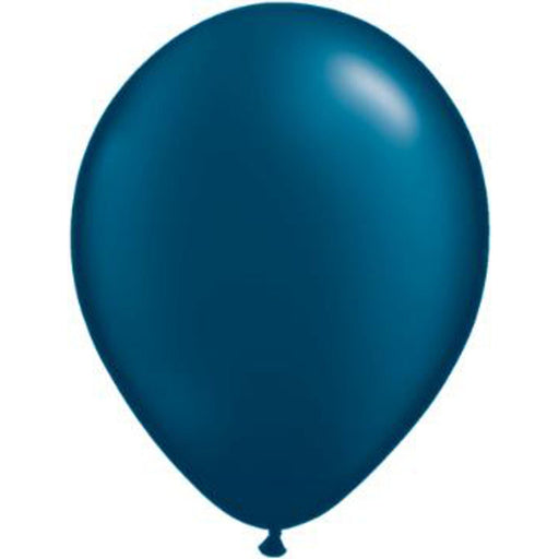 Qualatex Pearl Midnight Blue Latex Balloons - 100 Count