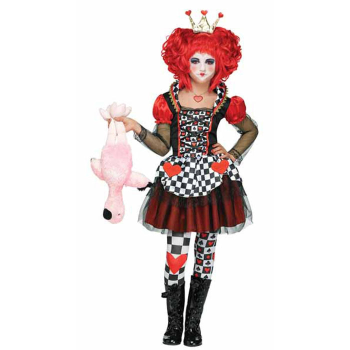 Queen Of Hearts Costume - Child Medium 8-10