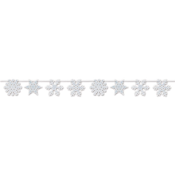 7 ft Snowflake Streamer