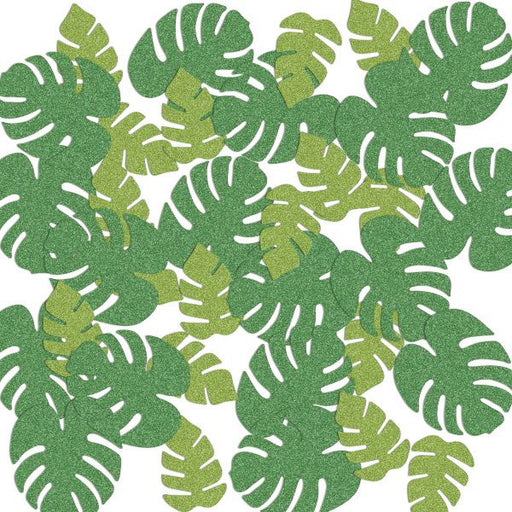 Tropical Palm Leaf Deluxe Sparkle Confetti