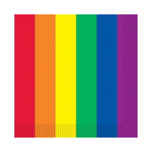 Rainbow 2-Ply Lunch Napkins, 16 Pack