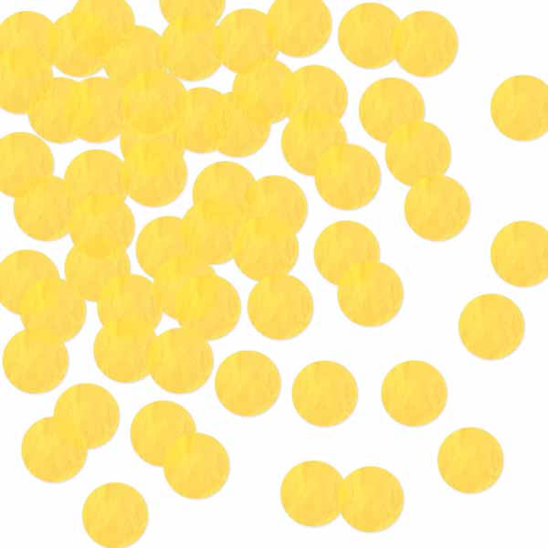 Yellow Tissue Confetti, 8.8 oz Pack