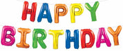 Multicolor Happy Birthday Balloon Streamer