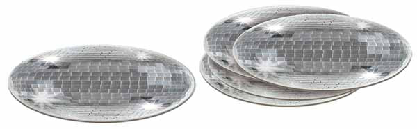 DISCO BALL COASTERS 3.25" 8/PK