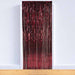 Burgundy 1-Ply Metallic Curtain, 8 ft x 3 ft