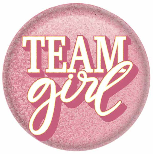 Team Girl Printed Button