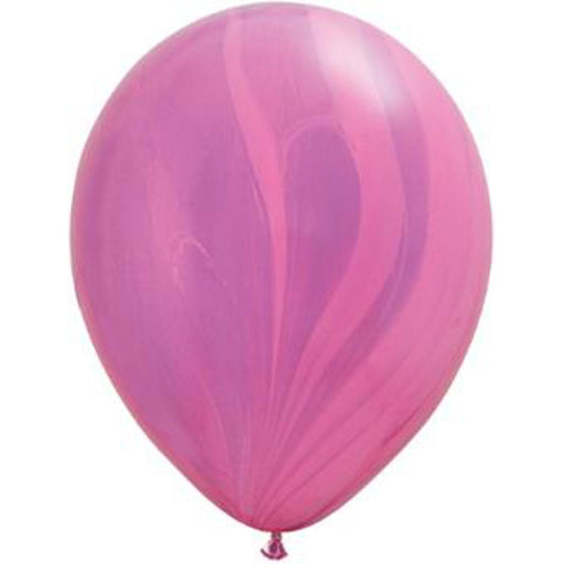 Qualatex 30" Pink & Violet SuperAgate Latex Balloon (2/Pk)