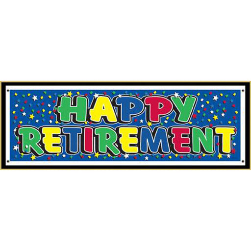 "Retirement Jumbo Sign Banner"