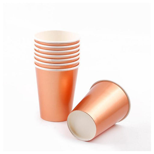 Rose Gold Party Cups 12ct