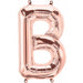 Rose Gold Letter B Balloon - 16" Packaged