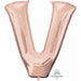 Rose Gold Letter V Shape - 16" (Pkg L16 Ci)