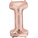 Rose Gold Letter I Balloon - 16" Shape Kit (L16 Ci)