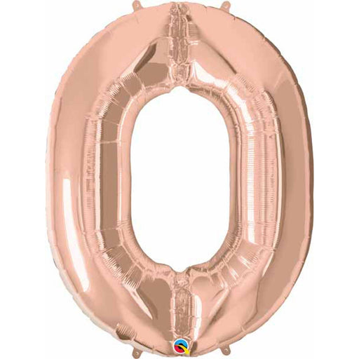 Rose Gold #0 Balloon Package (34") - Qualatex