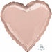 Rose Gold Heart Flat Decoration - 18 Inch (36186)