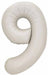 DecoChamp 34 Inch Latte Number 9 Balloon