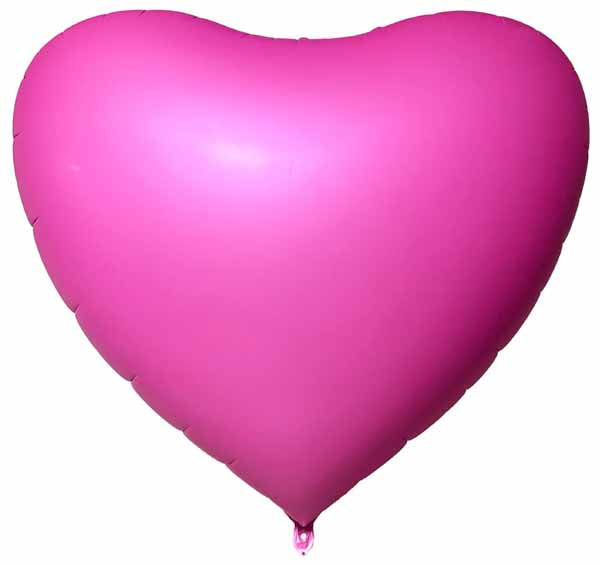 DecoChamp DecoHeart Pink Heart Foil Balloon, 68 Inch