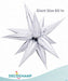 DecoChamp 60" Silver Starburst Foil Balloon