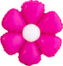 DecoChamp 16-Inch Fuchsia & White Flower Foil Balloons, 4-Pack