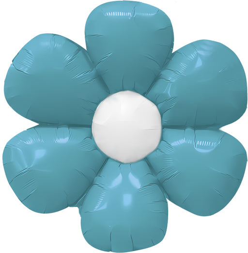 DecoChamp Turquoise Flower Foil Balloon, 34 Inch