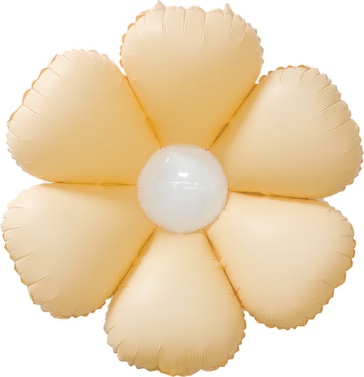 DecoChamp 34-Inch Peach and White Flower Foil Balloon