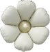 DecoChamp 16-Inch Flower Foil Balloons in Latte/Champagne, 4-Pack