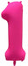 DecoChamp 34" Neon Pink Number 1 Balloon