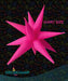 DecoChamp 60-Inch Neon Pink Starburst Foil Balloon