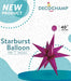 Decochamp 40-Inch Hot Pink Starburst Foil Balloon