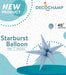 DecoChamp 40" Light Blue Starburst Foil Balloon