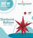 DecoChamp 40-Inch Red Starburst Foil Balloon