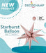 Decochamp 26-Inch Rose Gold Starburst Foil Balloon