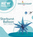 DecoChamp 26-Inch Blue Starburst Foil Balloon
