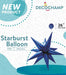 DecoChamp Navy Starburst Foil Balloon, 26 Inch