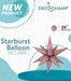 Decochamp Dusty Rose Starburst Foil Balloon, 26 Inch
