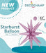 DecoChamp 22-Inch Light Pink Starburst Foil Balloon