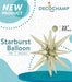 DecoChamp 22-Inch White Gold Starburst Foil Balloon